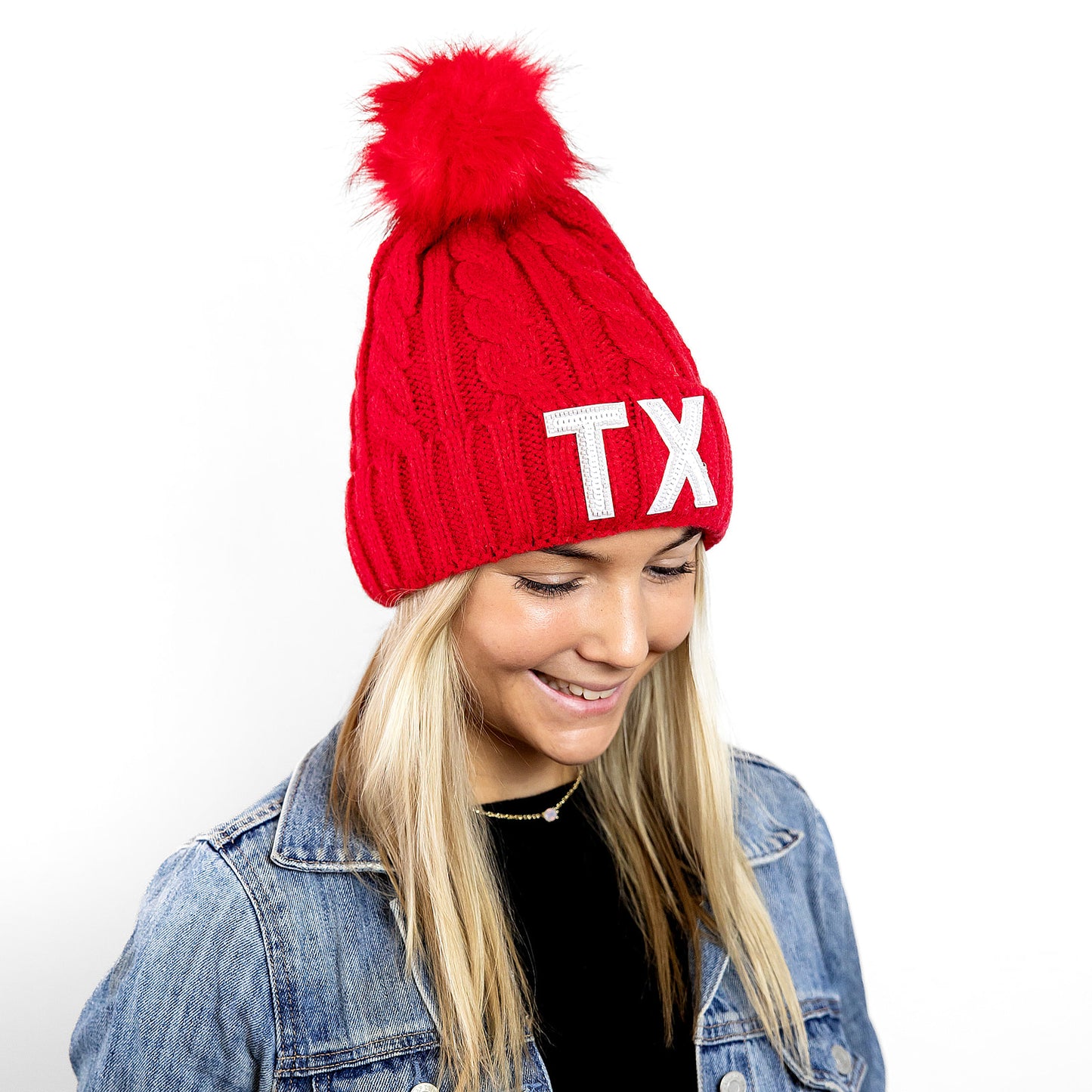 TX Bling Beanie Texas Tech