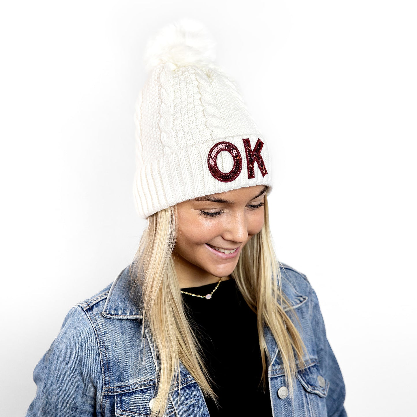 OK Bling Beanie Sooners