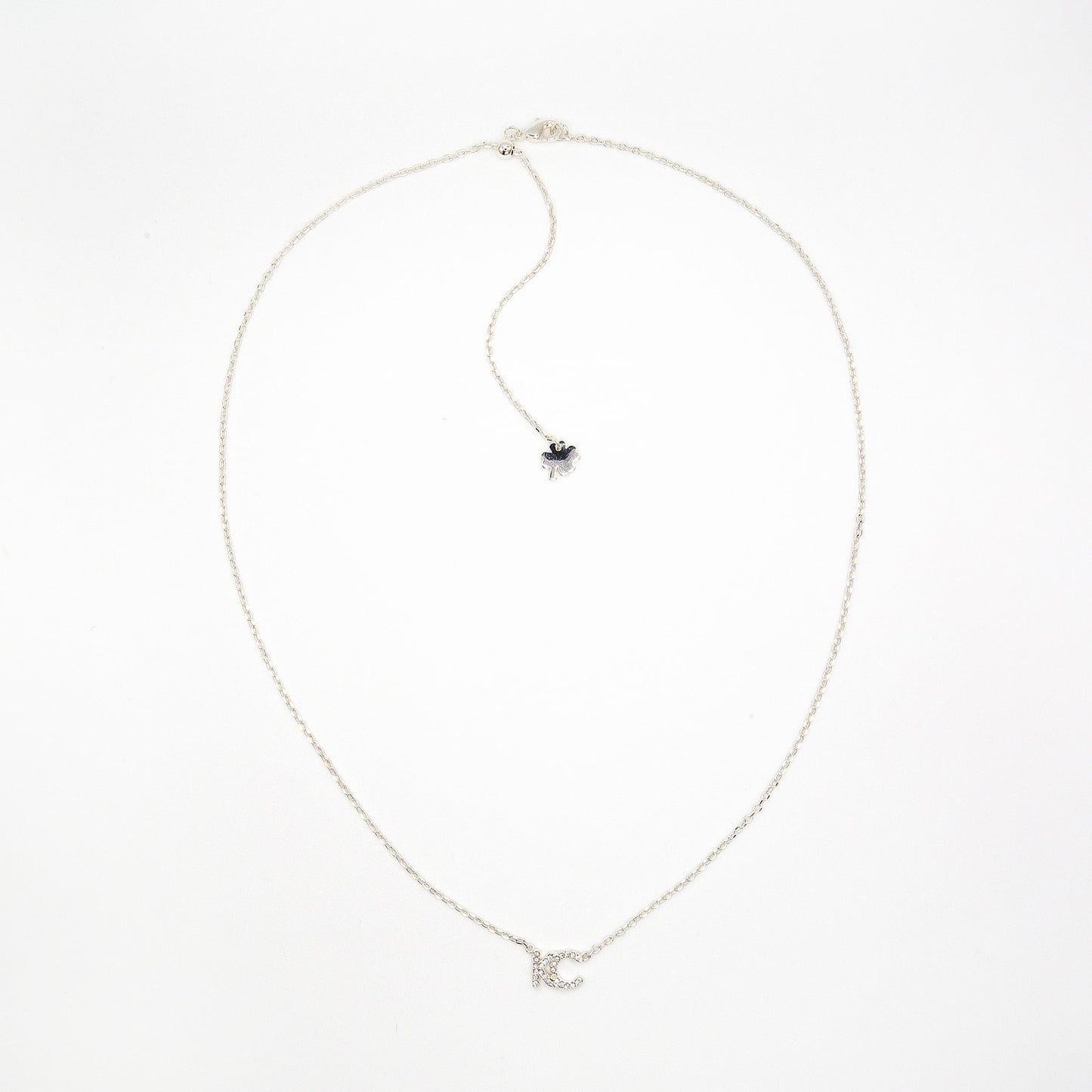 KC Rhinestone Necklace Silver