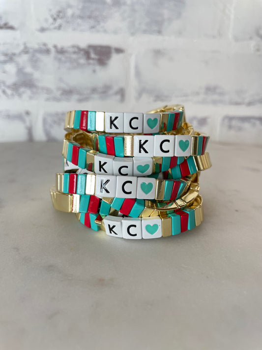 Kansas City Current Tile Stretch Bracelet